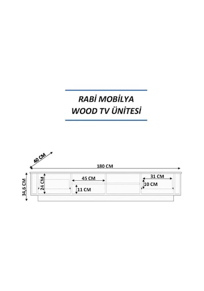 Rabi Mobilya Prestij Wood Tv Ünitesi