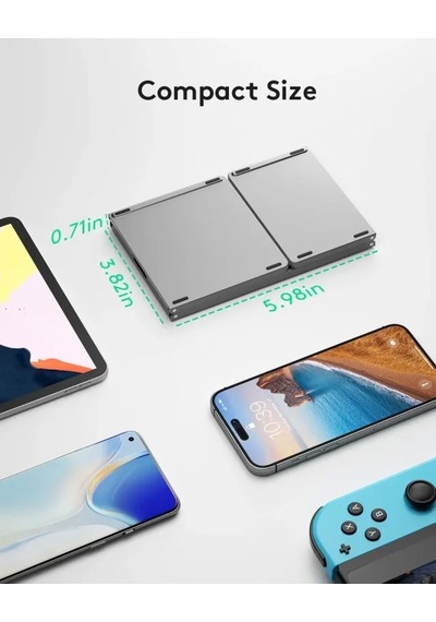 Samsers Touchpadli Katlanabilir Bluetooth Klavye Bt X 1