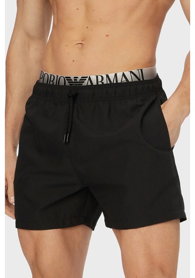 Emporio Armani Erkek Deniz Şortu Em000687 Af20432 Uc001 Siyah