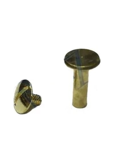 Hubrendy Çer Cilt Menü, Katalog, Kartela Vidası, 13mm - Sarı, 1 Adet