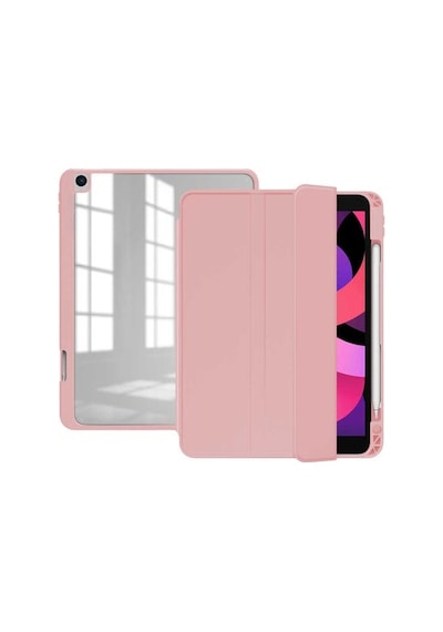 Apple Uyumlu iPad 8. Nesil 10.2 Kılıf Kalem Bölmeli Şeffaf Case A2270 A2