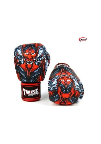 Twins Fbgvl3-58rd Kabuki Boks Eldiveni Deri Muay Thai Eldiveni Kırmızı