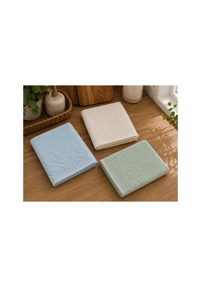 Renkli Mutfak Havlusu 30x50 Cm 3 Lü Set %100 Pamuk - Morningdew Çok Renkli