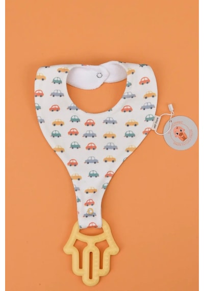 E&f Store Erkek Bebek Sıvı Geçirmez Emzik Tutucu Mama Önlüğü Seti Çok Renkli