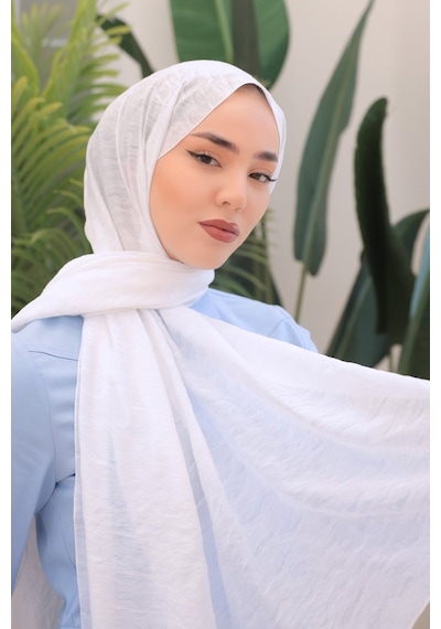 Silk Home Olinda Şal 49001-34 Beyaz