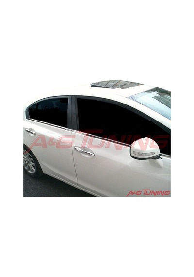 Honda Civic Krom Cam Çıtası Tk 2012-2016 4Prç Paslanmaz Çelik N11.5613