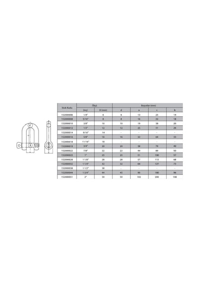 Mey İthalat M16 Zincir Kilidi 5/8 2 Adet