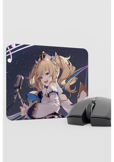 Barbara Genshin Impact Anime Gacha V3 - 22x18 Gaming Mouse Pad Fare Altlığı
