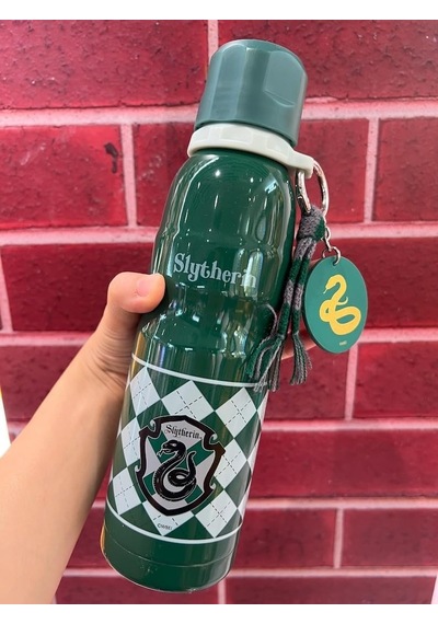 Harry Potter Lisanslı, Uçlu Termos, 600 Ml Kapasite, Yeşil Çok Renkli