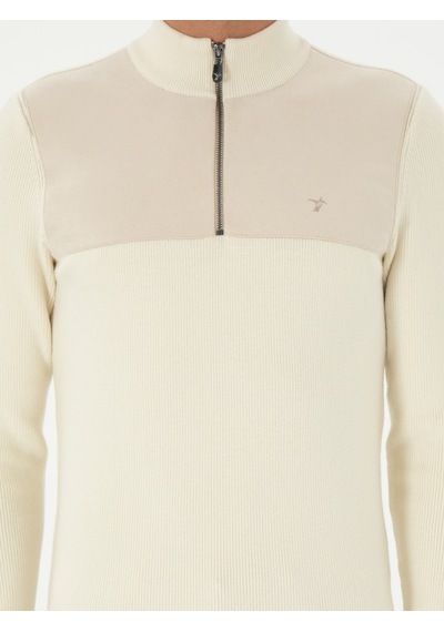 Cacharel Bej Slim Fit Kazak