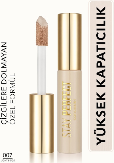 Flormar Stay Perfect Yüksek Pigmentli & Yarı Mat Bitişli Likit Kapatıcı 007 Light Beige