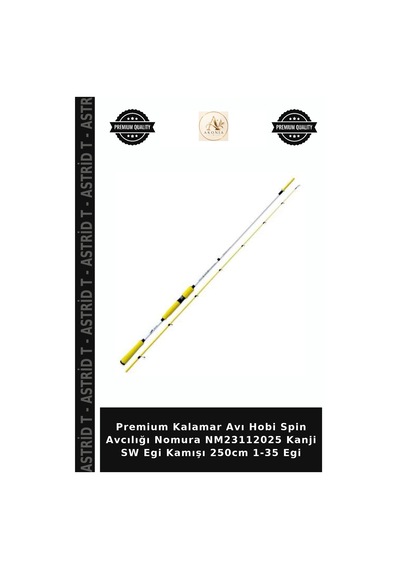 Premium Kalamar Avı Hobi Spin Avcılığı Nomura Nm23112025 Kanji Sw Egi Kamışı 250cm 1-35 Egi Standart