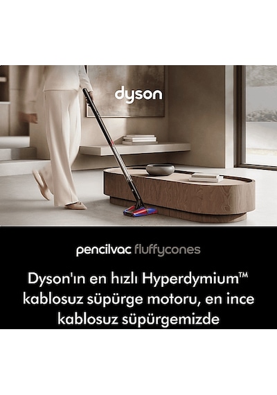 Dyson Pencilvac Fluffycones Kablosuz Şarjlı Dikey Süpürge
