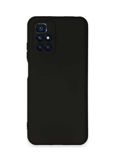 Xiaomi Redmi 10 2022 Kılıf Içi Kadife Renkli Silikon Telefon Kılıfı Col178883-siyah