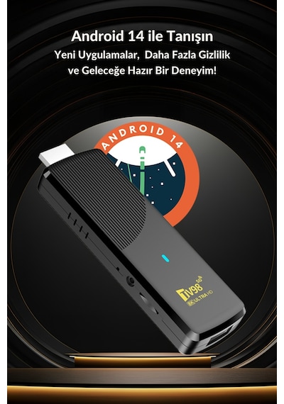 Wearfitpro Tv98 Android 14 Tv Stick 8k Ultra Hd 5g Çift Wifi Bluetooth H313 4 Çekirdek Akıllı Tv Dönüştürücü