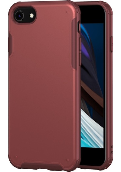 Apple Uyumlu iPhone Bikapak Elıt Mıst 7 8 se Opak Kırmızı Kapak
