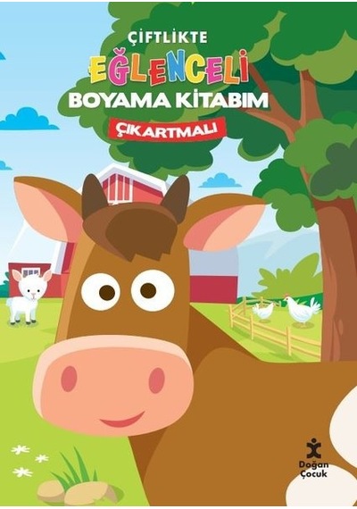 Çiftlikte Eğlenceli Boyama Kitabım - Çıkartmalı- Doğan Çocuk