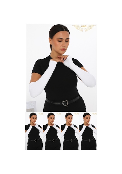 Aldaıyr 5 Pratik Tesettür Parmaklı Kolluk Çok Renkli21