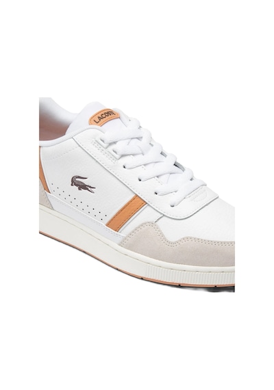 Lacoste T-clip Leather Mens Sneaker Hakiki Deri Günlük Spor Ayakkabı Beyaz Beyaz