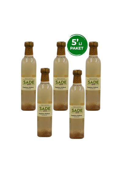 Sade Enginar Sirkesi 500 Ml 5 Li Paket