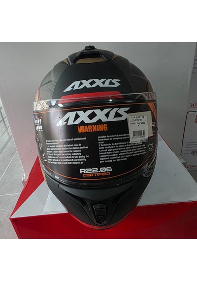 Kapalı Kask Axxıs Mat Gold Siyah M