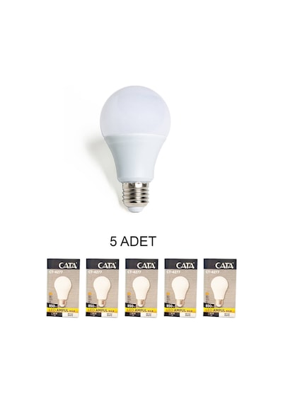 Cata Ct-4277 Led Ampul 9w Beyaz 5 Li Paket