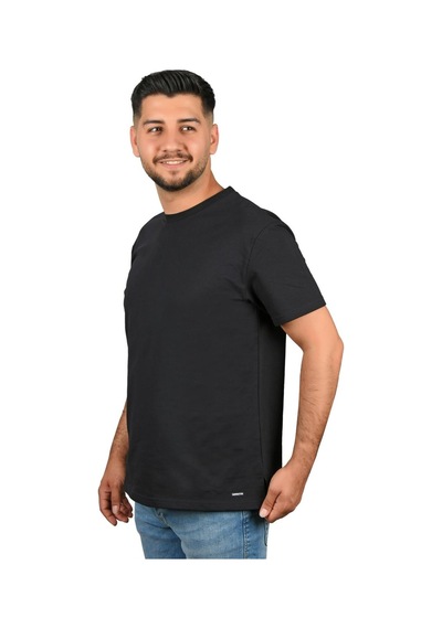 Manta 2610 Erkek Penye T-shirt-26884-siyah Siyah