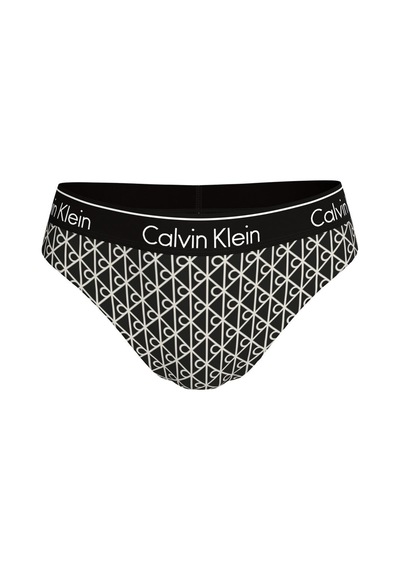 Calvin Klein Kadın Marka Logolu Elastik Bel Bantlı Siyah-beyaz Bikini Altı Lv00q61132 32n-15957 Siyah - Beyaz