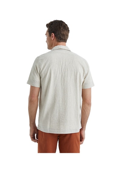 Blackspade Erkek Keten Gömlek 40456 - Krem