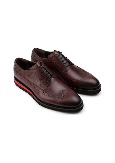 Deery Hakiki Deri Bordo Günlük Erkek Ayakkabı - 01293mbrde19 Bordo