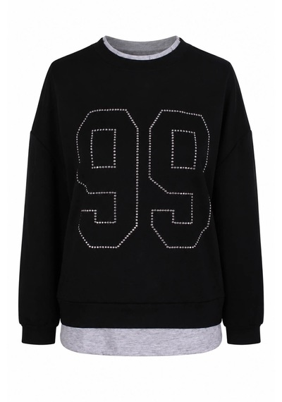Trender 2699 Siyah Kadın Sweatshirt 27kı40000033