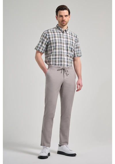 İmza Taş Rengi Pamuklu Yandan Cepli Casual Comfort Fit Jogger Pantolon 1003250110 Taş