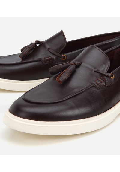 Hotiç Erkek Deri Kahverengi Püskül Detaylı Hafif Günlük Loafer 02ayh319450a480 02ayh319450a480