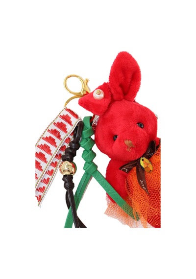 Anahtarlık Çanta Charm. Ayna Süsü. Çanta Aksesuarı. Anahtarlık Peluş Tavşan Örme Ip Çanta Charmı