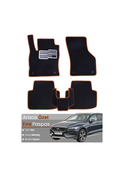 Volvo V60 2018-2025 Uyumlu Eva Paspas Tam Set Oto Paspas,araca Özel,tam Koruma,kolay Temizlik 333