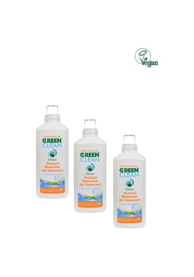 Organik Portakal Yağlı Bitkisel Bulaşık Makinesi Jel Deterjanı 1000ml. 3 Lü Set