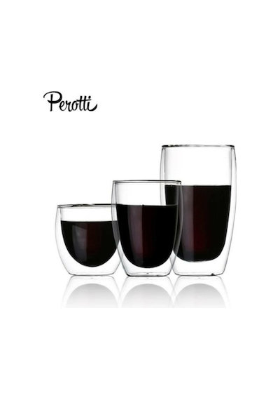Perotti Çift Cidarlı 300Ml Cam Bardak