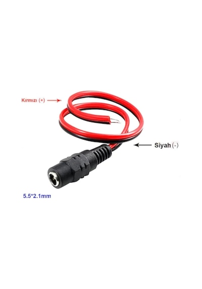 Güvenlik Kamerası 12v Dc Dişi Power Jack Dc Jak Kablo Bağlantı Ka N11.26