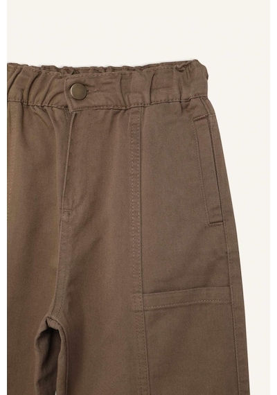 DeFacto Erkek Çocuk Loose Fit Beli Lastikli Twill Pantolon D9850A825SPBG80