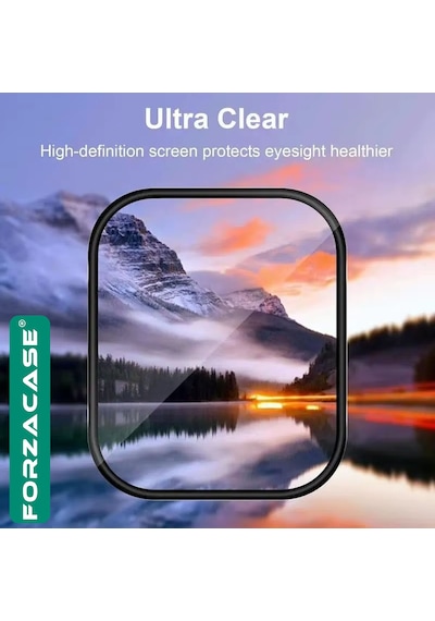 Forzacase Huawei Watch D2 İçin Çerçeveli Tam Kaplayan 3d Pet Ekran Koruyucu Film - Fc016