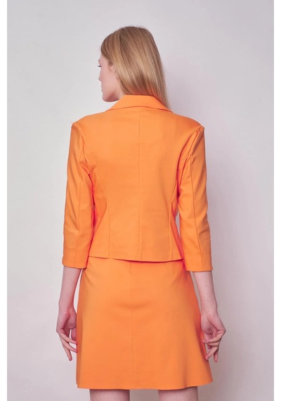 Kadın Yakalı Kapri Kollu Kolu Yırtmaçlı Hafif Likralı Kumaş Kısa Blazer Ceket Etek Jument 100083 -mango Mango Kadın Yakalı Kapri Kollu Kolu Yırtmaçlı Hafif Likralı Kumaş Kısa Blazer Ceket Etek Jument 100083 -mango Mango