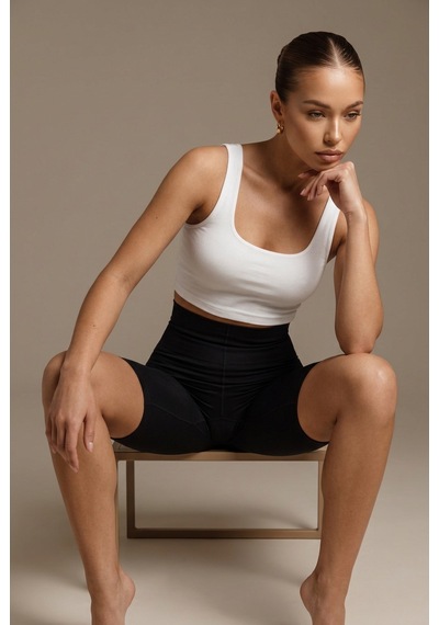 Fit Women Kadın Kumaş Boxer Kalıp Siyah Korse