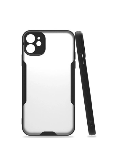 Apple İphone 11 Kılıf Platin Silikon - Siyah