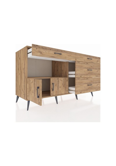 Kronos Konsol Tek Raflı 4 Çekmeceli 2 Kapaklı 176x59x99 Çam-çam Çam-çam Kronos Konsol Tek Raflı 4 Çekmeceli 2 Kapaklı 176x59x99 Çam-çam Çam-çam
