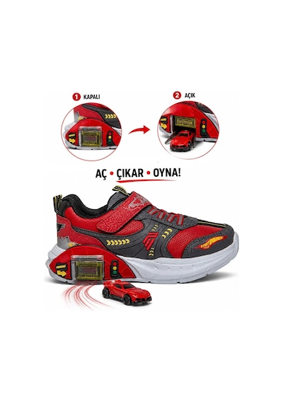 Tuğba Ortopedi 065 Erkek Çocuk Car Garage Sneaker Kırmızı