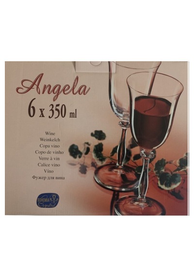 Bohemia 6 Parça Cristal Angela Kadeh Seti 350 Ml