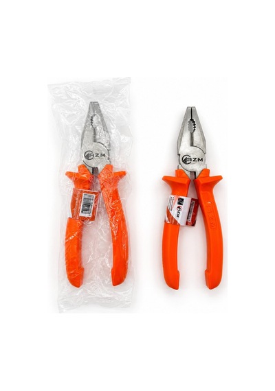 Bısso Bba-00107 Saplı 180mm 7'' Cr-v Pense Siyah Turuncu - 6'li Paket