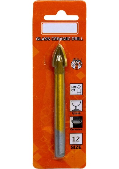 6177 Ok Tipi 4 Elmaslı Cam Fayans Delme Matkap Ucu 12 Mm
