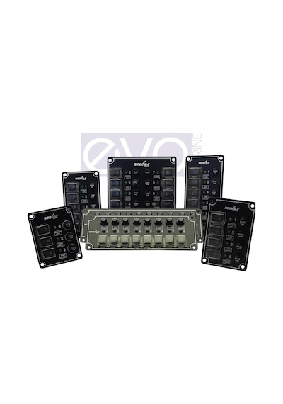 Sealux 5Li Dikey. Izoleli. Switch Panel. Sigortalı