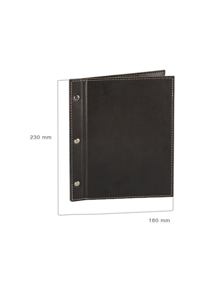 Menü Kabı Vidalı Hotel-restaurant-cafe-bar Vegan 18x23 Cm Siyah